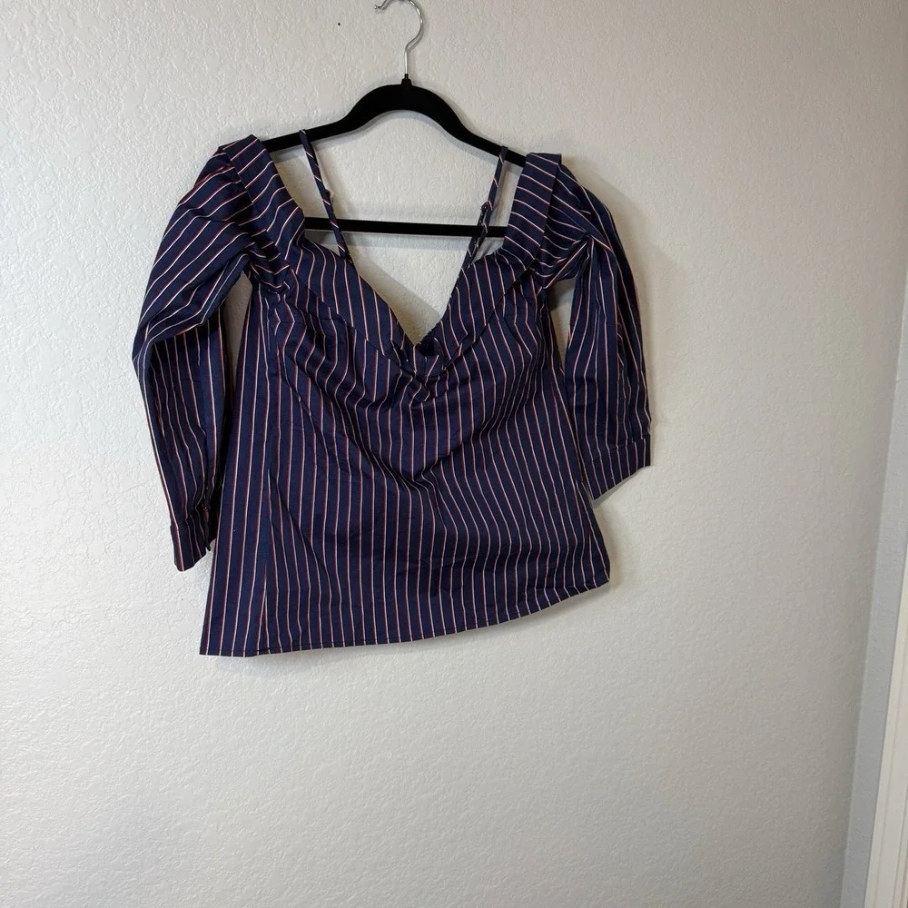 Bardot blue stripe